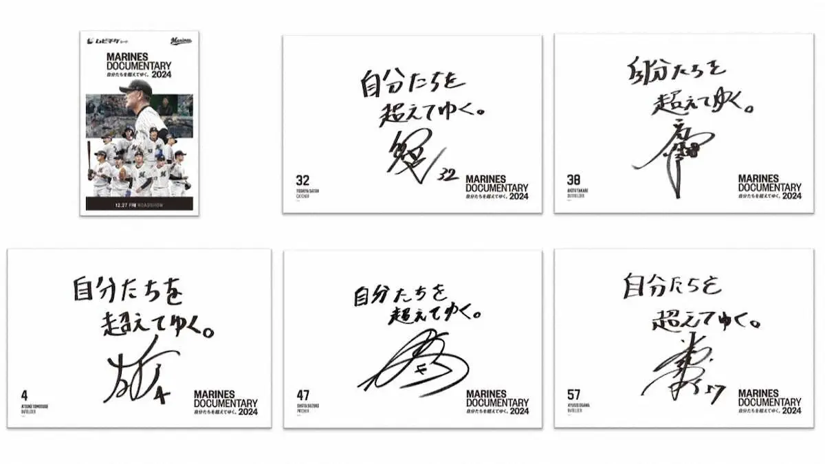 【画像・写真】ロッテドキュメンタリー映画「MARINES…自分たちを超えてゆく。」前売り券あす22日から発売