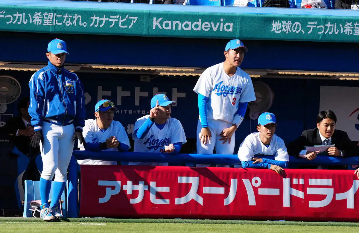 【画像・写真】広島ドラ1、青学大・佐々木が「左肩脱臼」で欠場　出場予定なしでも「試合に出たい圧が凄かった」