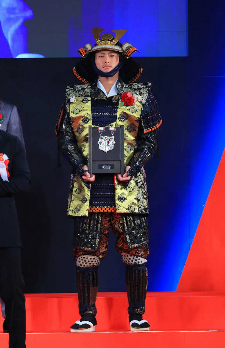 【画像・写真】会場沸かせた!楽天・辰己劇場3連発　武者だ!殺人鬼だ!!甲冑だ!!!