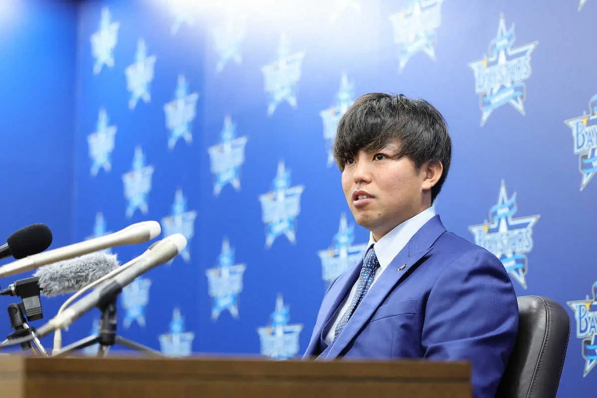 【画像・写真】DeNA　エース左腕の東克樹は倍増2億1000万円で更改「目標としていた金額」　23年年俸から8倍に