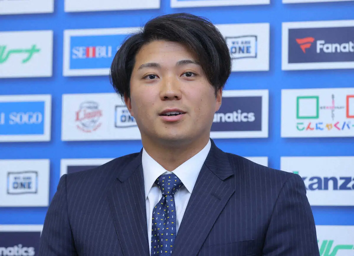 【画像・写真】西武　ドラフト7位ルーキーの糸川亮太は50万円減の年俸900万円　「期待に応えることができなかった」