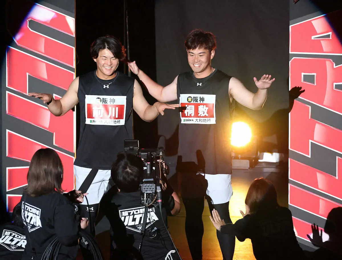 【画像・写真】阪神・桐敷&前川　「超プロ野球　ULTRA」収録参加　巨人・浅野と“伝統の一戦”を展開!?