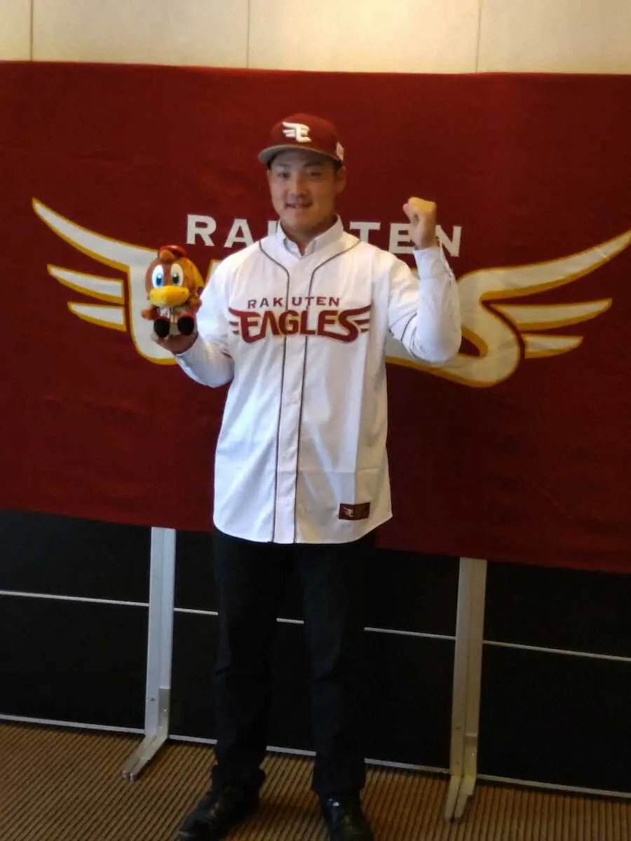 【画像・写真】楽天のドラフト5位の早大・吉納が基本合意　早大の先輩のように「20年間やれるように」