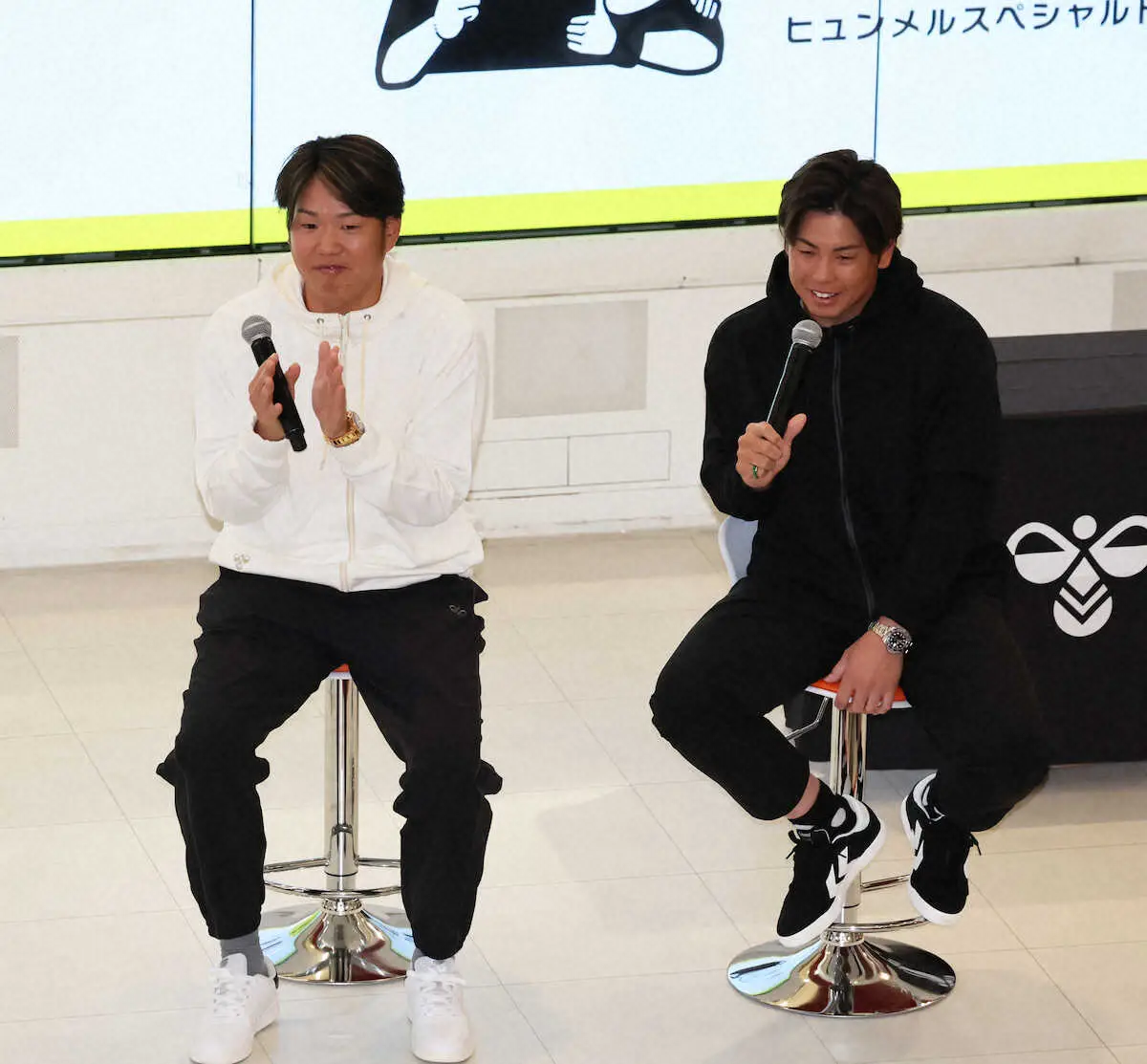 【画像・写真】阪神　西勇&梅野がヒュンメルスペシャルトークショーに出演　梅野「来年は一緒に祝杯を」