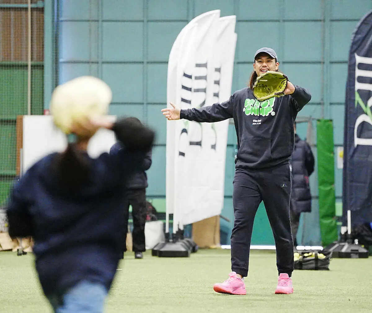 【画像・写真】西武・高橋光成が自身のブランドの野球教室　自慢ロン毛の質問に「あとは質。トリートメントして」