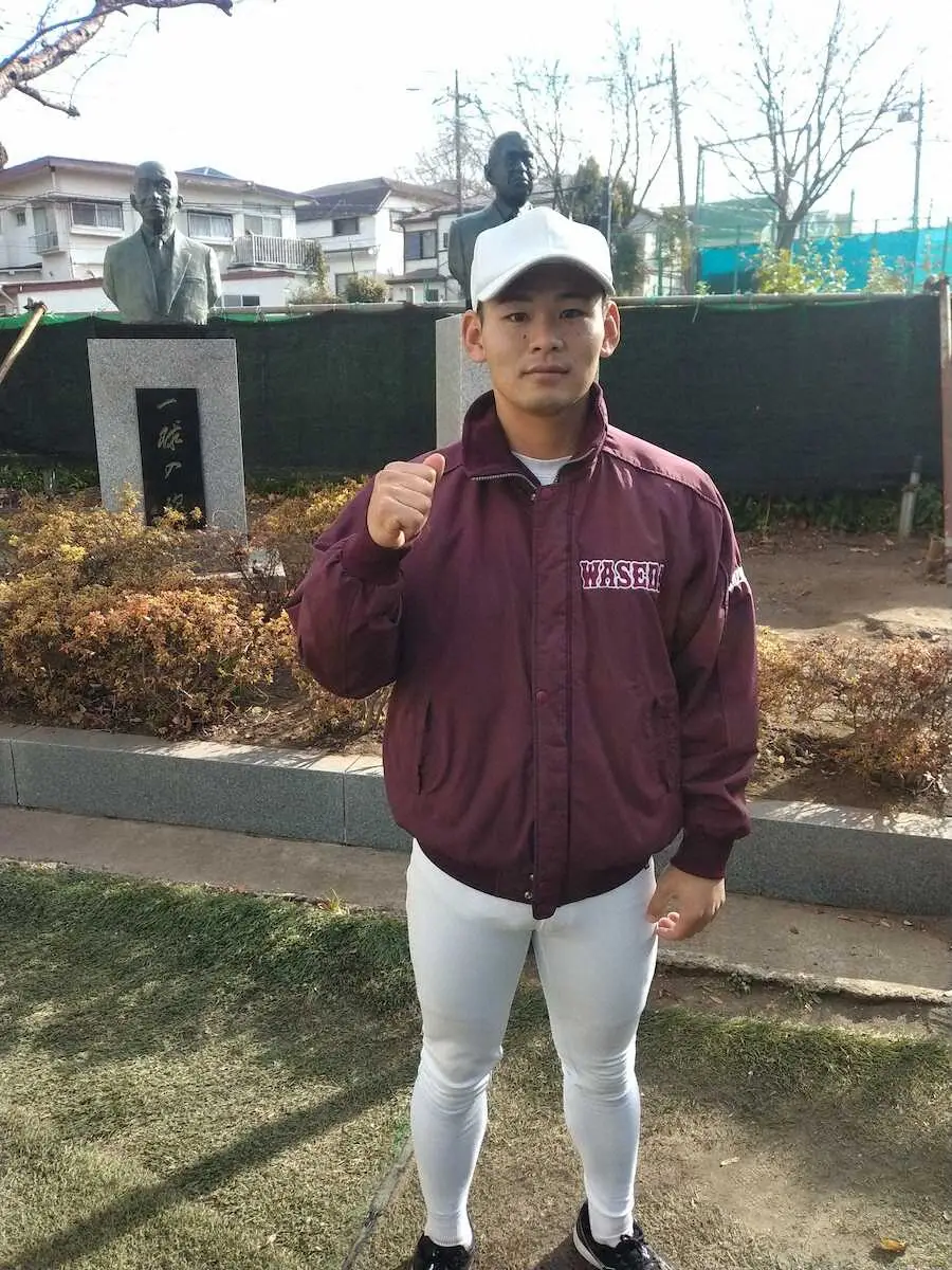 【画像・写真】早大　3連覇へ始動　小沢主将「チームのモットーは“勢い”です」