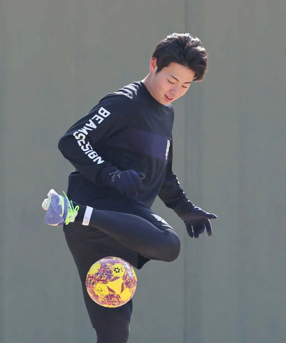 【画像・写真】阪神・下村、青学駅伝部に負けん！　広島・常広との「投げあいたいね」作戦実行