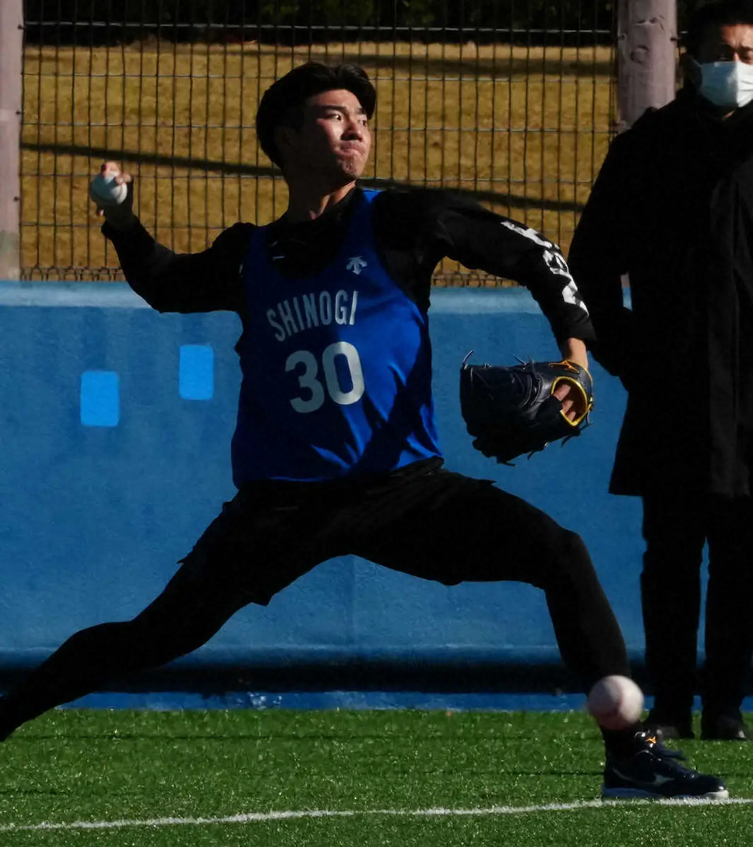 【画像・写真】DeNAドラ2・篠木　江川になる!　「大先輩の背負っていた背番号」30で直球に磨きかける