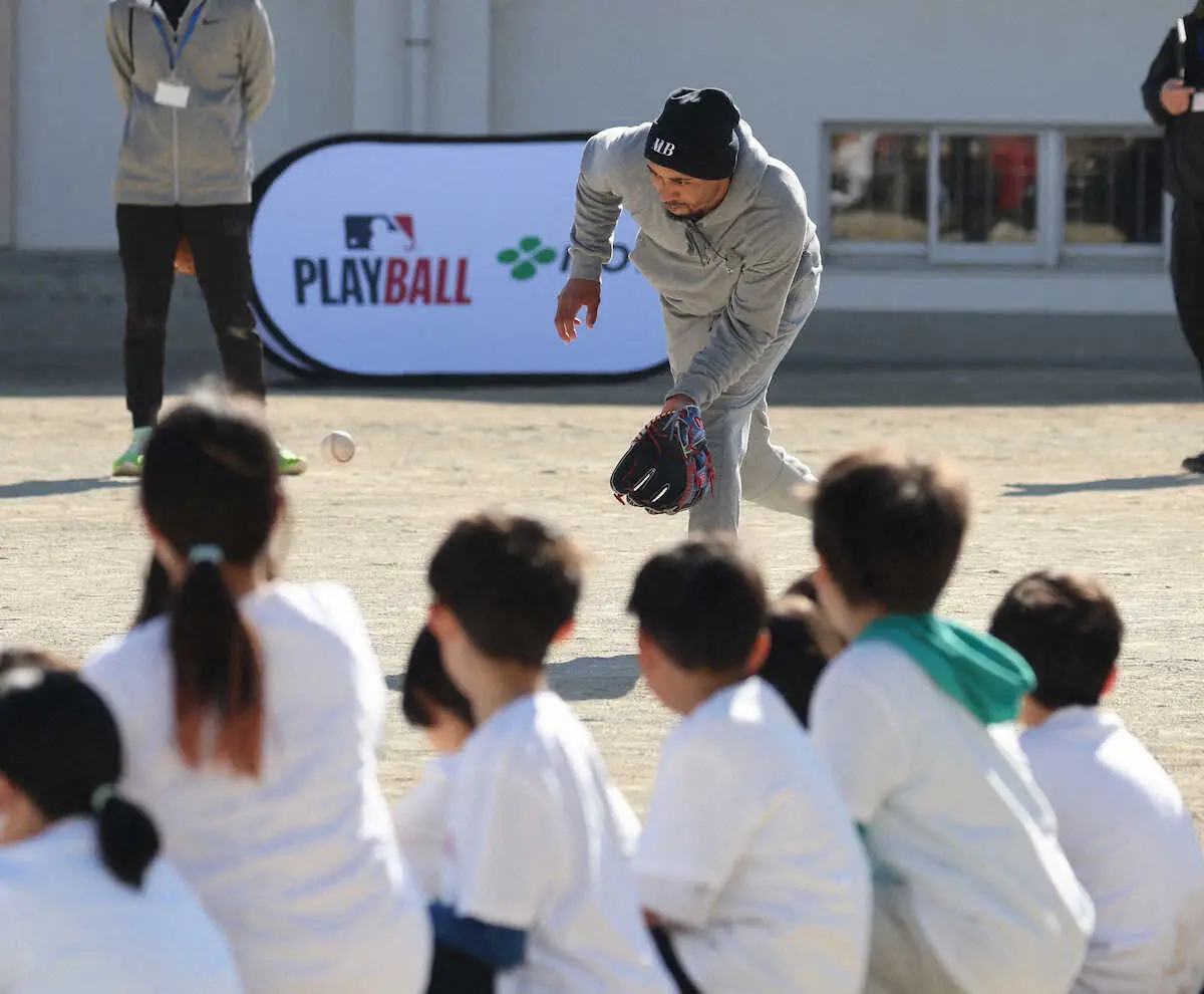 【画像・写真】ベッツ　小学生の質問に「僕は大谷やジャッジみたいに大きくないから時間を使ってトレーニングしている」
