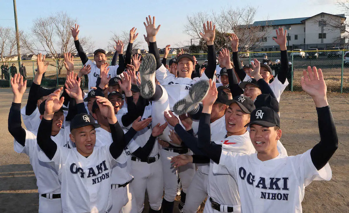 【画像・写真】大垣日大は2年ぶり6度目の選抜出場　昨年1月からチームを率いる高橋監督「本当にうれしい」