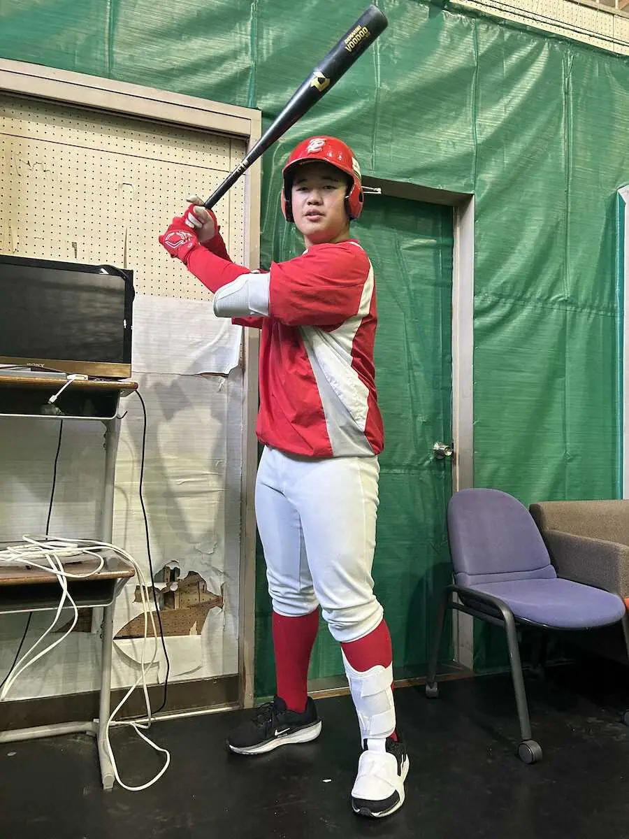 【画像・写真】金ケ崎リトルシニアの主将を任される三浦孝介くん（撮影・柳原　直之）