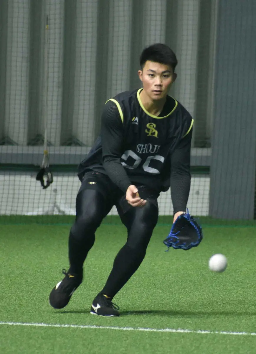【画像・写真】ソフトバンク新人合同自主トレ打ち上げ　ドラ2庄子「1カ月A組で完走」春季Cで今宮と競演誓う