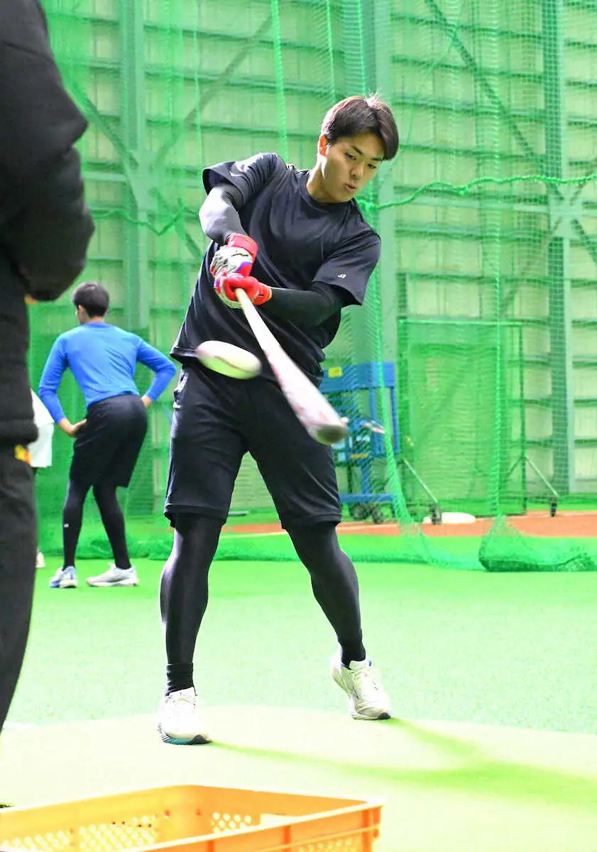 【画像・写真】日本ハム・ドラ1柴田　二刀流メニューこなし「高校野球とは違った感覚で新鮮」