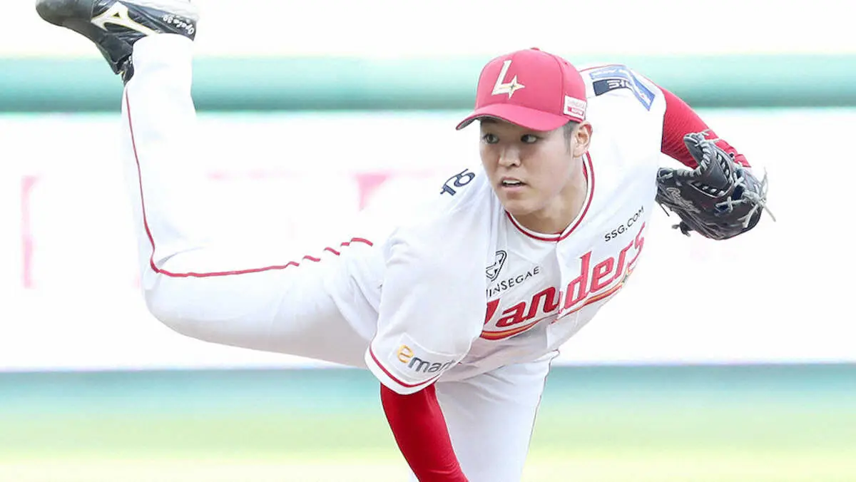 【画像・写真】　昨季KBOでプレーした13年ぶりの日本人選手、白川恵翔（SSGランダーズ提供）