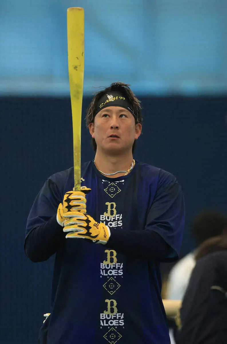 【画像・写真】オリックス・杉本が“恩師”に右翼の定位置再奪取誓った　中嶋SAの激励受け「成長した姿見せたい」
