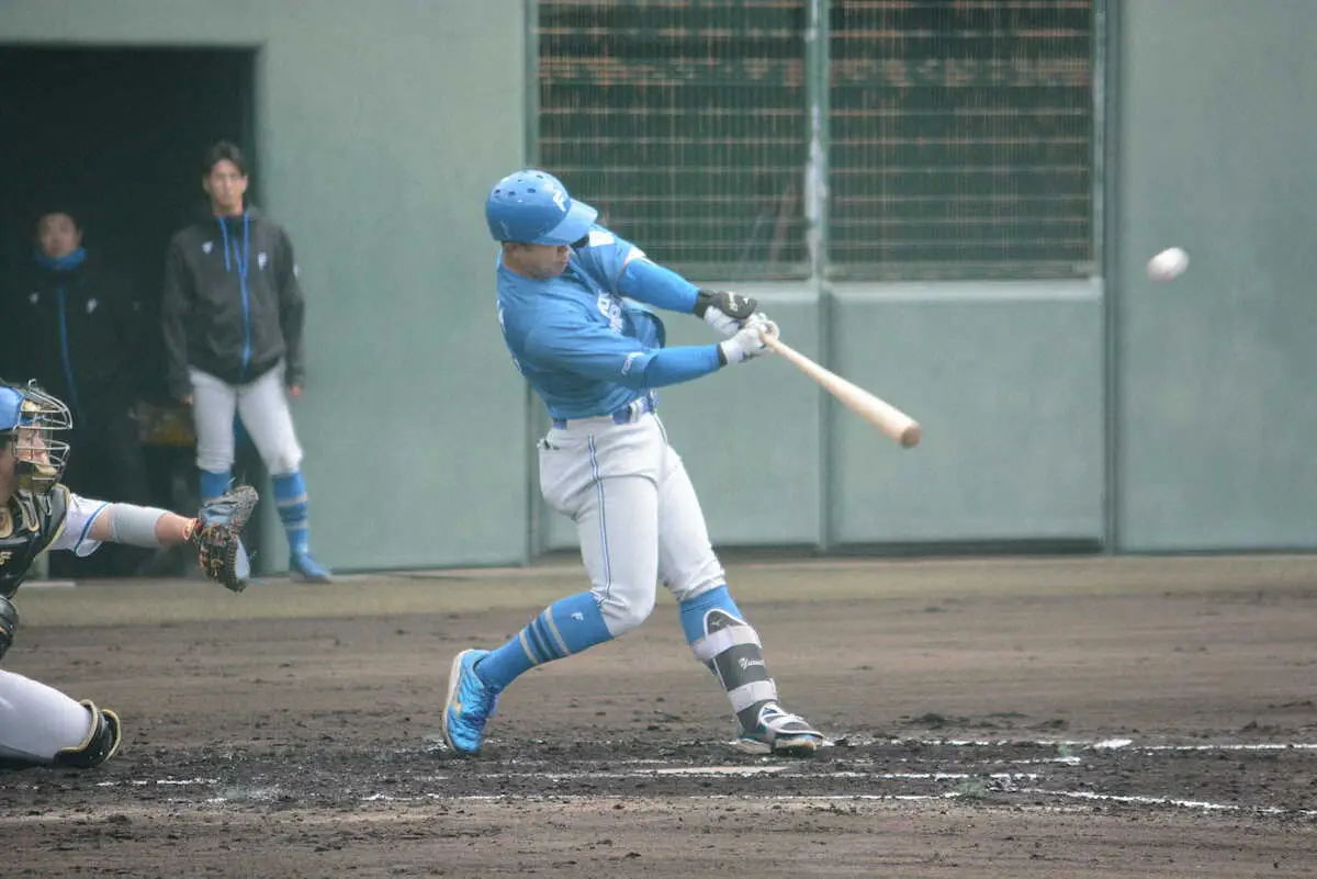 【画像・写真】日本ハム今川が新庄監督の助言に応える一発！指揮官「もしかしたらもしかする」とレギュラー奪取の予感も！