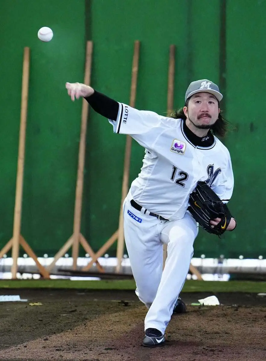 【画像・写真】ロッテ・石川歩が3度目ブルペン入り　完全復活へ「切れとか強さ求めていきたい」