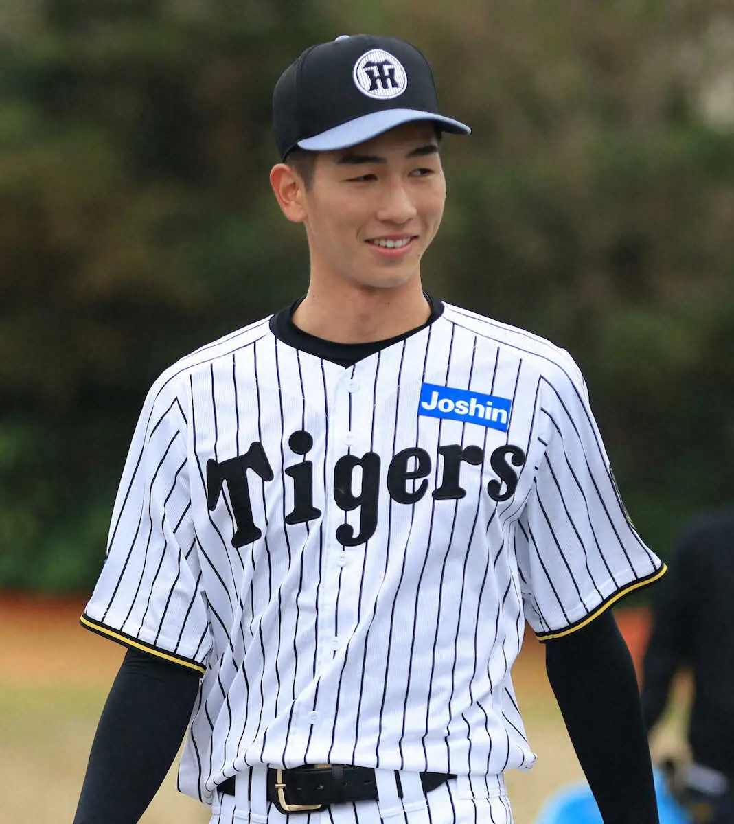 【画像・写真】阪神ドラ2今朝丸　2度目のブルペンで岡田顧問をうならせた