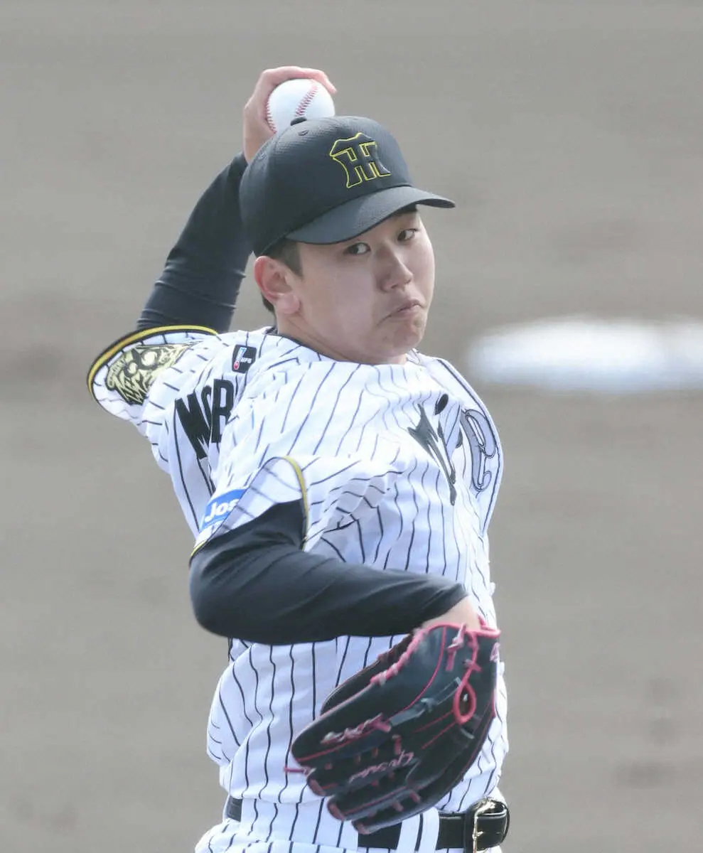 【画像・写真】阪神・門別　“ギャップ投法”で2回無失点！今春初の紅白戦先発で手応え十分「タイミング遅らせられた」