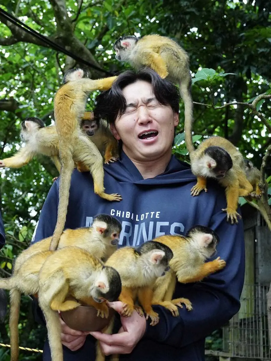 【画像・写真】ロッテのドラ2・宮崎　今キャンプ初ライブBPで3安打！レッドソックス・吉田打法魅せた