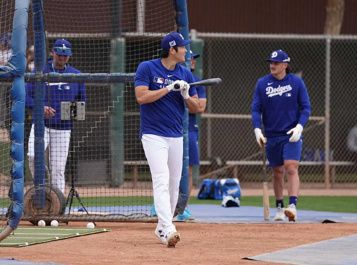 【画像・写真】大谷翔平　打撃練習で6連発含む10本柵越えに周囲騒然「完全に違和感がない状態ではない」も「順調」