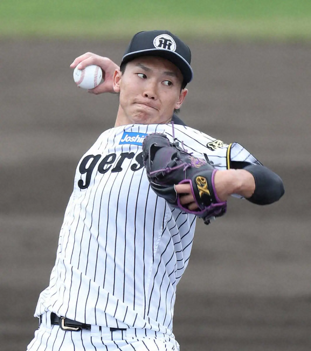 【画像・写真】阪神・湯浅　手術後初の実戦形式登板で早くも最速150キロをマーク「無事に終われてホッとしている」