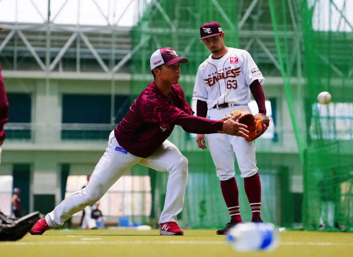 【画像・写真】楽天・小森　1軍合流、外野にも挑戦中「足を生かして人にできないプレーをできるように」入江も合流