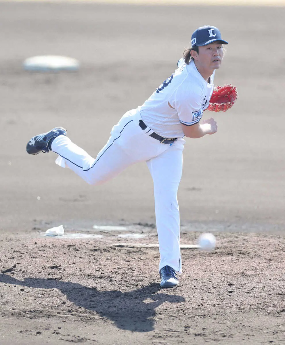 【画像・写真】西武開幕投手の今井　今季初実戦で2回無安打　昨季奪三振王が3K「思ったより球速も出た」