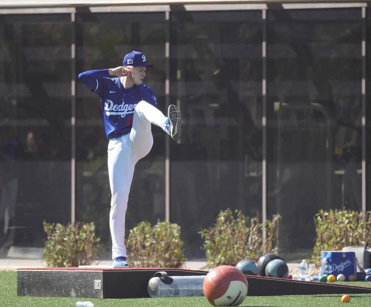 【画像・写真】ドジャース・朗希　ライブBP初登板へ　調整順調に進めば開幕2戦目に登板見込み