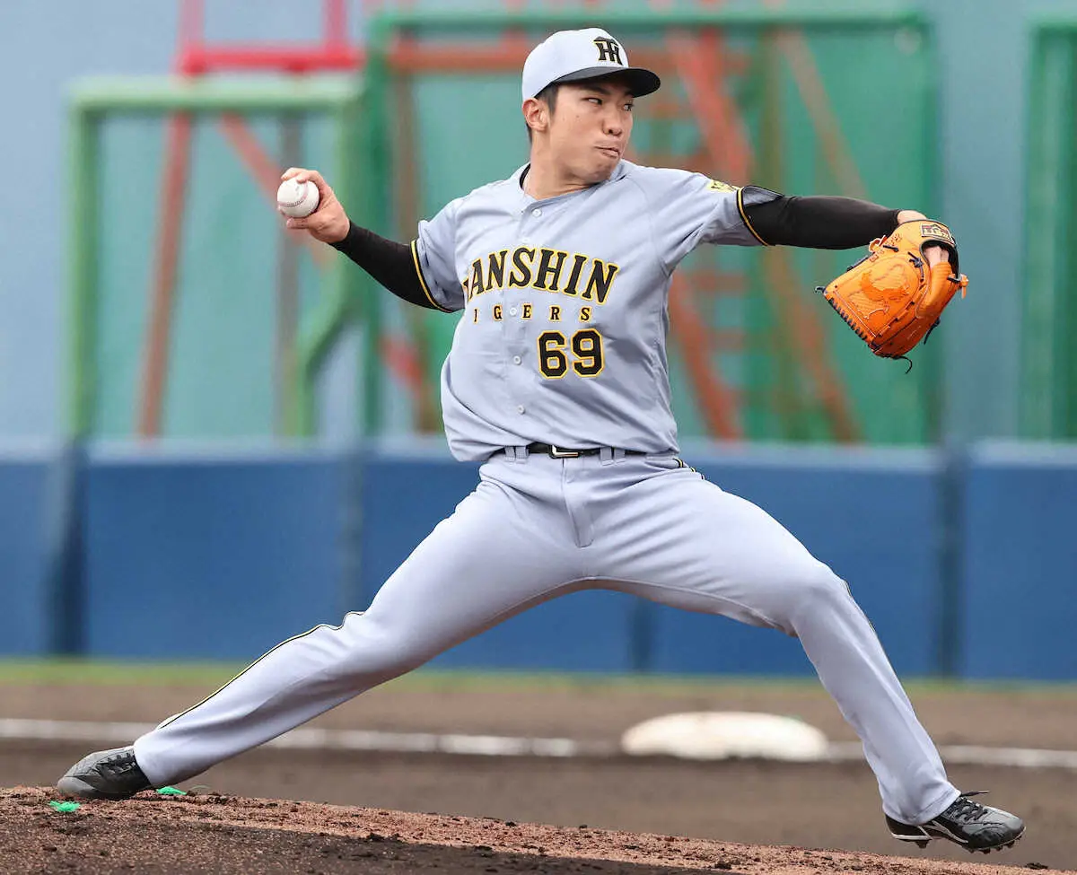 【画像・写真】阪神・石井が今季初実戦で順調な仕上がりアピール　日本ハムとの2軍戦、1回無失点