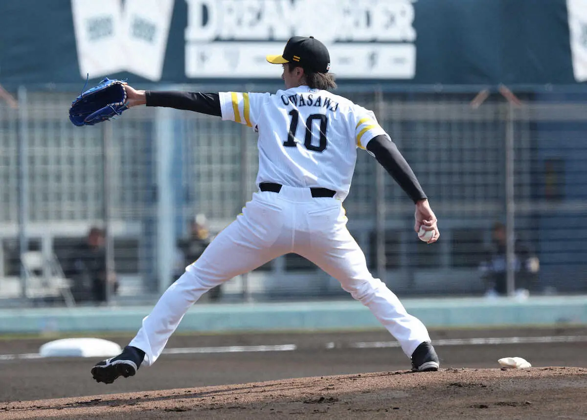 【画像・写真】米球界から復帰のソフトバンク・上沢　上々発進！オープン戦先発で6人ピシャリ、2回無安打2K無失点