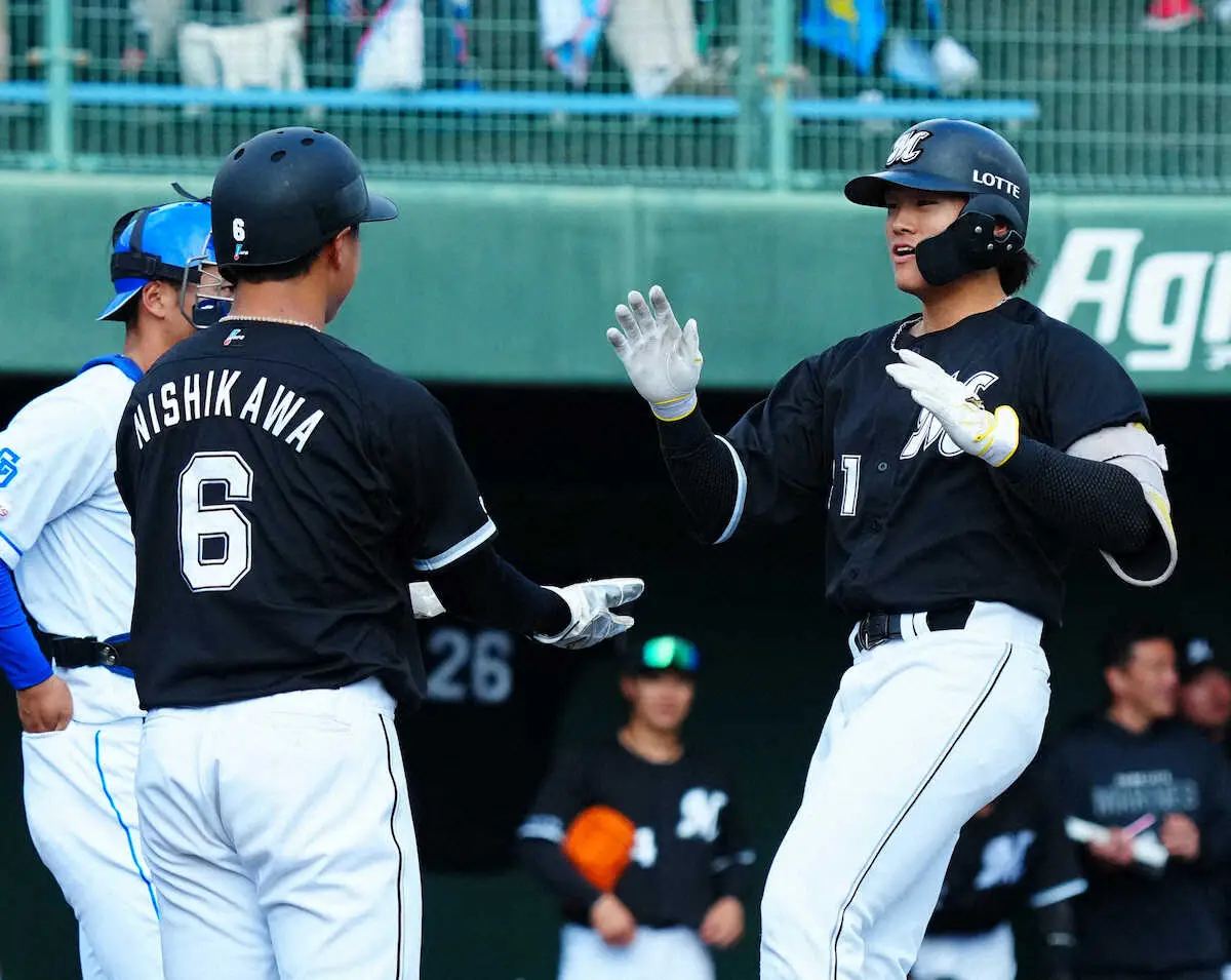 【画像・写真】ロッテの「ダイナマイト」山本大斗　仲良し朗希結婚に祝福V満弾！「朝起きてびっくりしました」