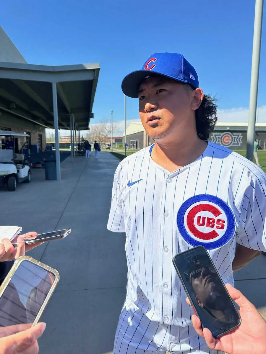 【画像・写真】カブス・今永　ジャイアンツ戦へ余裕の構え　開幕投手に決定で結果問われない立場は「幸せなこと」