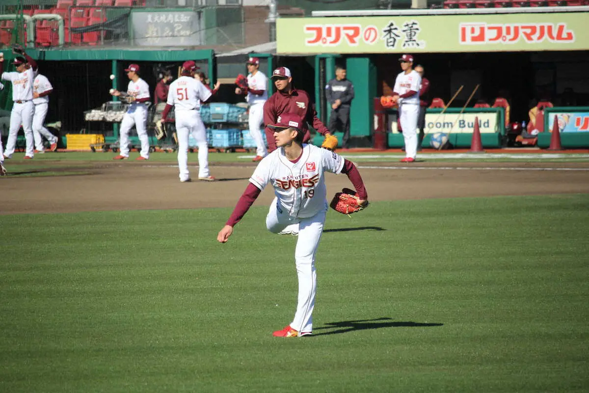 【画像・写真】楽天・荘司が1軍練習に合流　昨年9月に右肘クリーニング手術「開幕だけじゃない。シーズンを通して」
