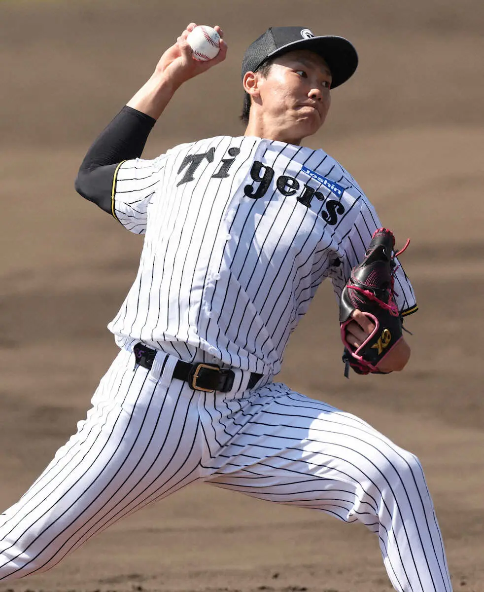 【画像・写真】阪神・湯浅　開幕1軍へまた前進！　ライブBPに登板し20球「感覚的には一番良かった」