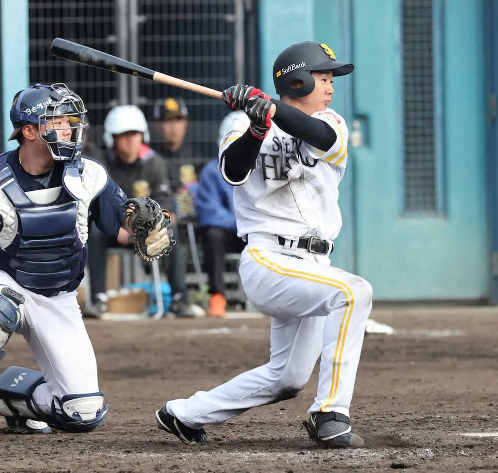 【画像・写真】ソフトバンク・石見がC組スタートから出世!!　2安打2打点に小久保監督「衝撃的でしたね」