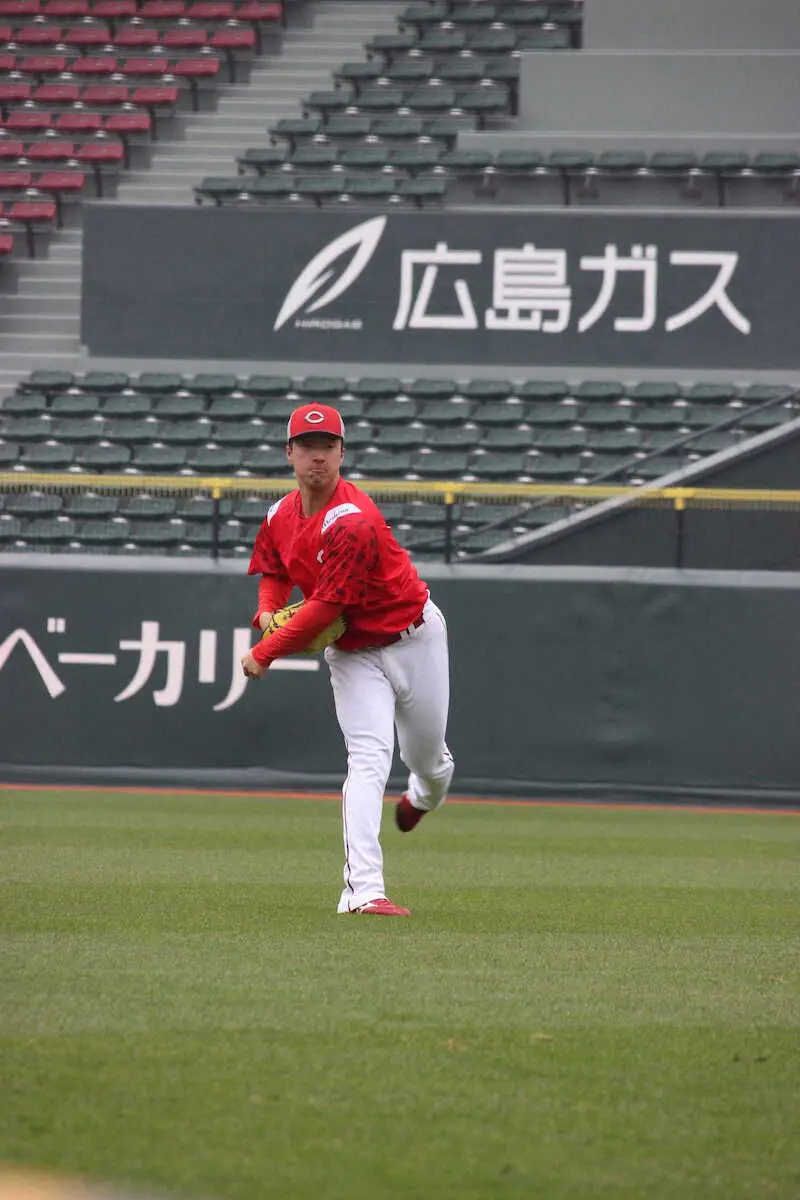 【画像・写真】広島ドラ2・佐々木柳　楽天斬りで開幕ローテ入りアピールだ　故郷の宮城に勇姿届ける「期待に応えたい」