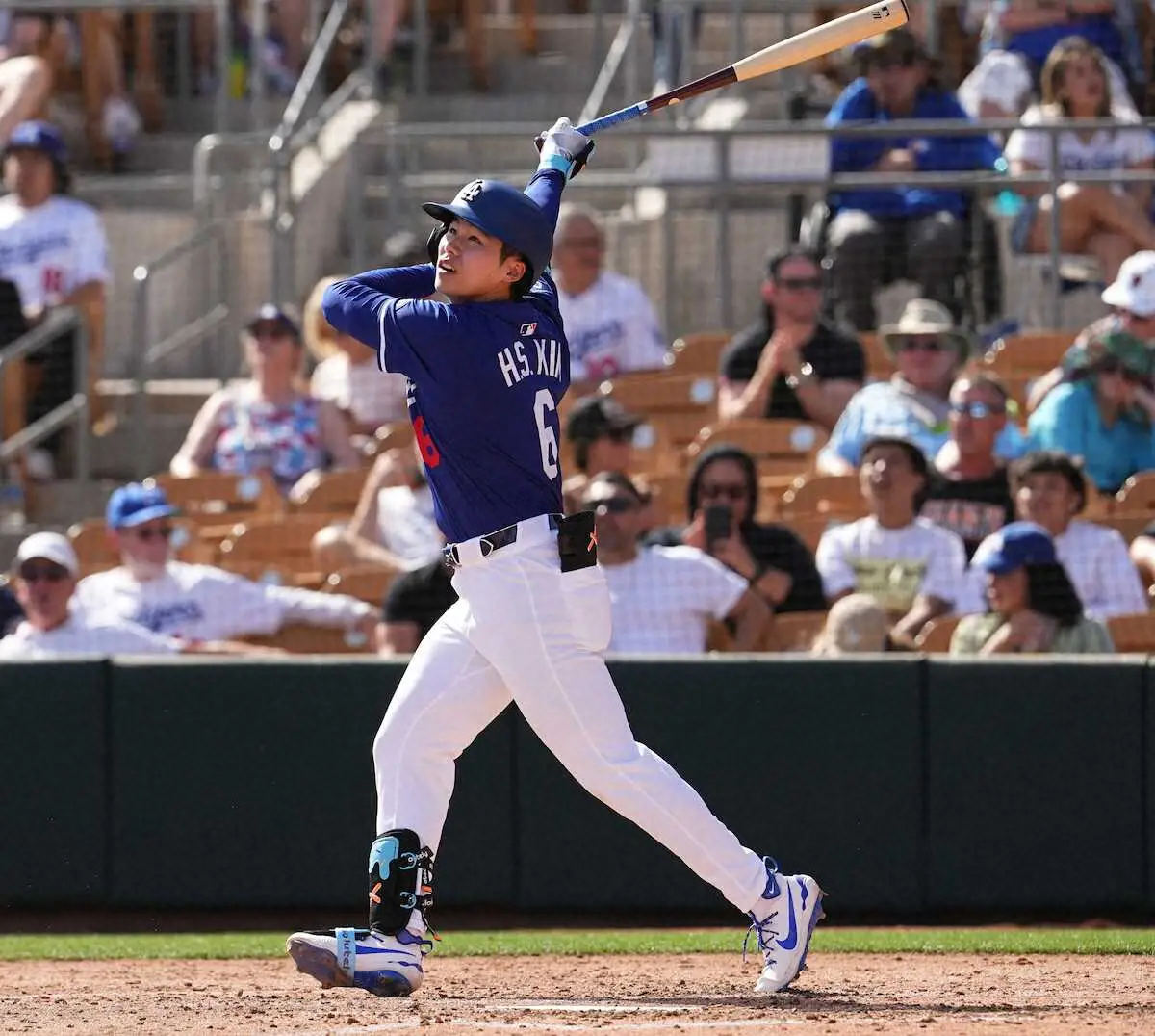 【画像・写真】ド軍キム・ヘソン　OP戦2安打目は待望の移籍後初本塁打　2月は打率1割未満　課題の打撃で結果