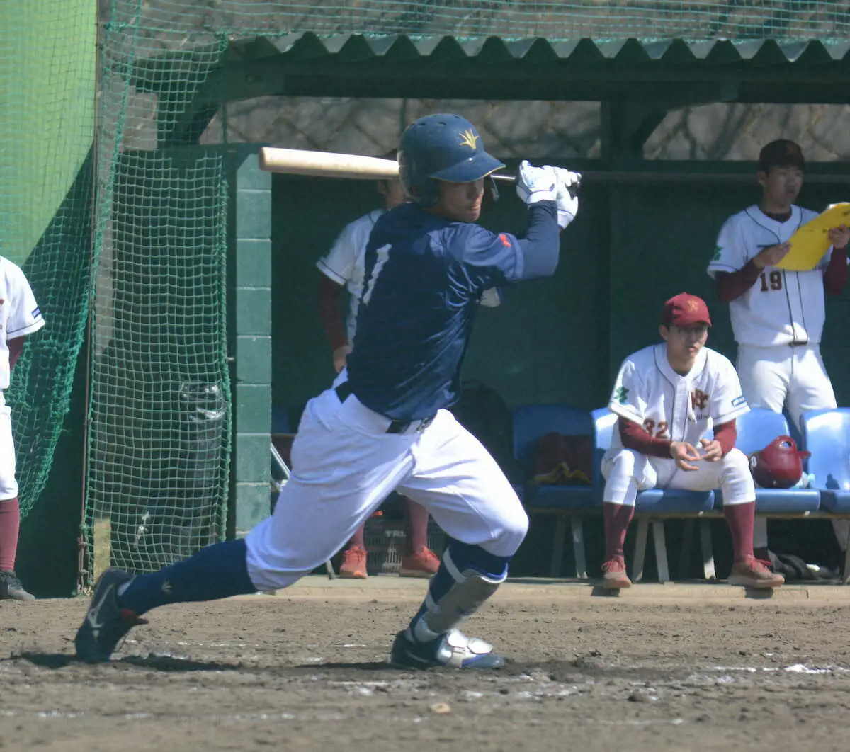 【画像・写真】今秋ドラフト上位候補の創価大・立石　練習試合で2打席凡退も「球の見え方は悪くない」