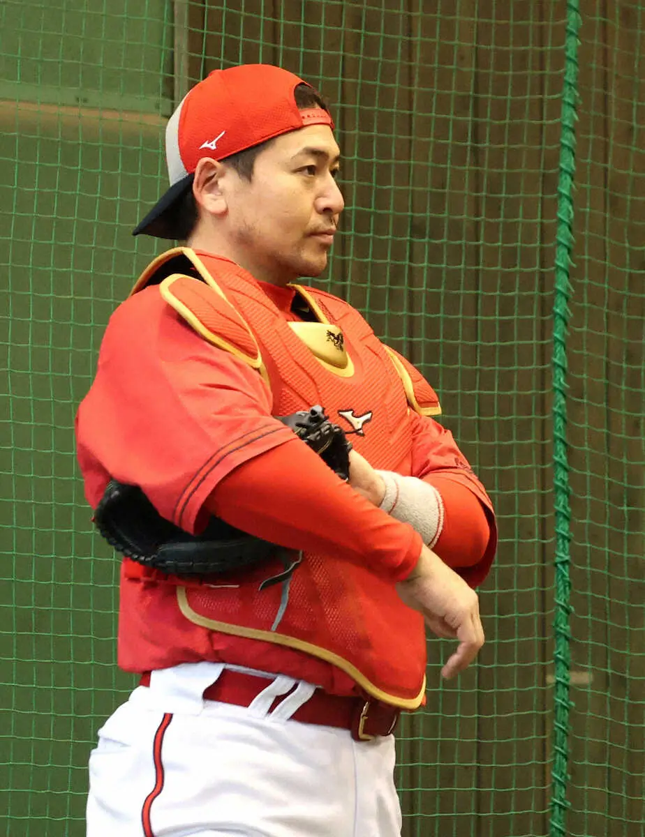 【画像・写真】広島・会沢が坂倉離脱の危機救う!「体はつくってきている」1軍合流即ブルペン入りで投手と意思疎通