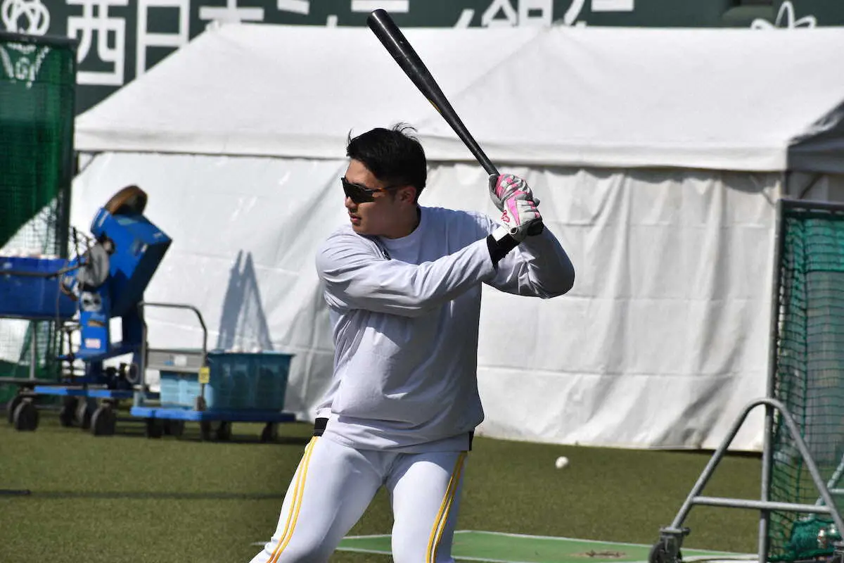 【画像・写真】【筑後鷹】生海のバットに快音が戻った　約1年3カ月ぶりの屋外フリー打撃「最高ですね」