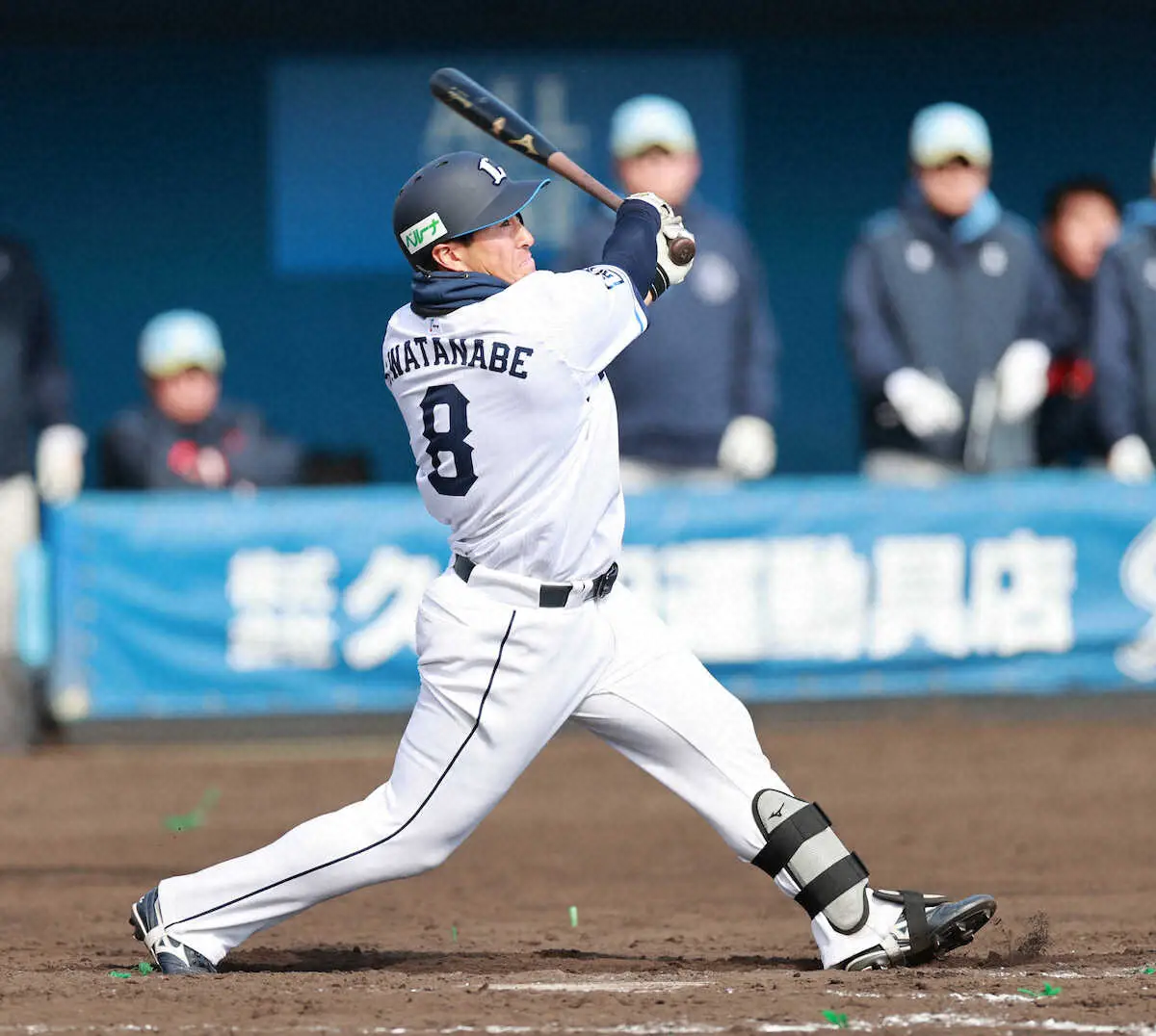 【画像・写真】西武ドラ2・渡部聖　オープン戦初安打「全然、緊張はなかった。1本打てたのは良かった」