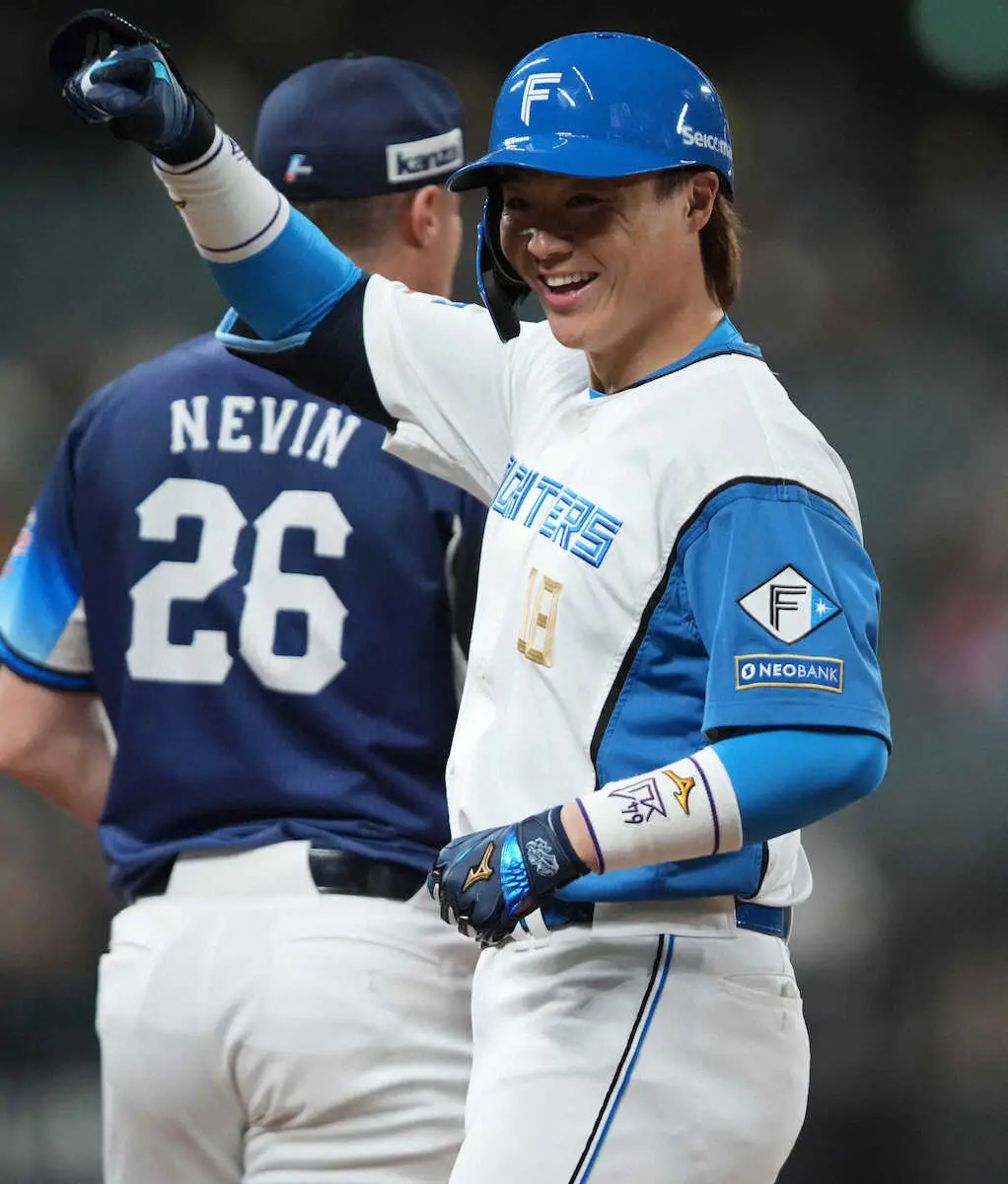 【画像・写真】日本ハム・山崎「3番・DH」で先制点呼ぶ一打＆内野安打！新庄監督「魅せてくれるわ。よう打つわ」