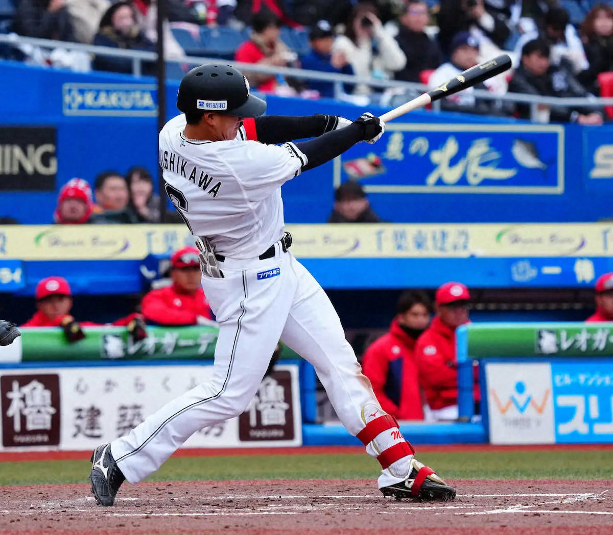 【画像・写真】ロッテ・ドラ1西川　あるぞ開幕3番！本拠デビューで二塁打2本「もっともっと結果にこだわって」