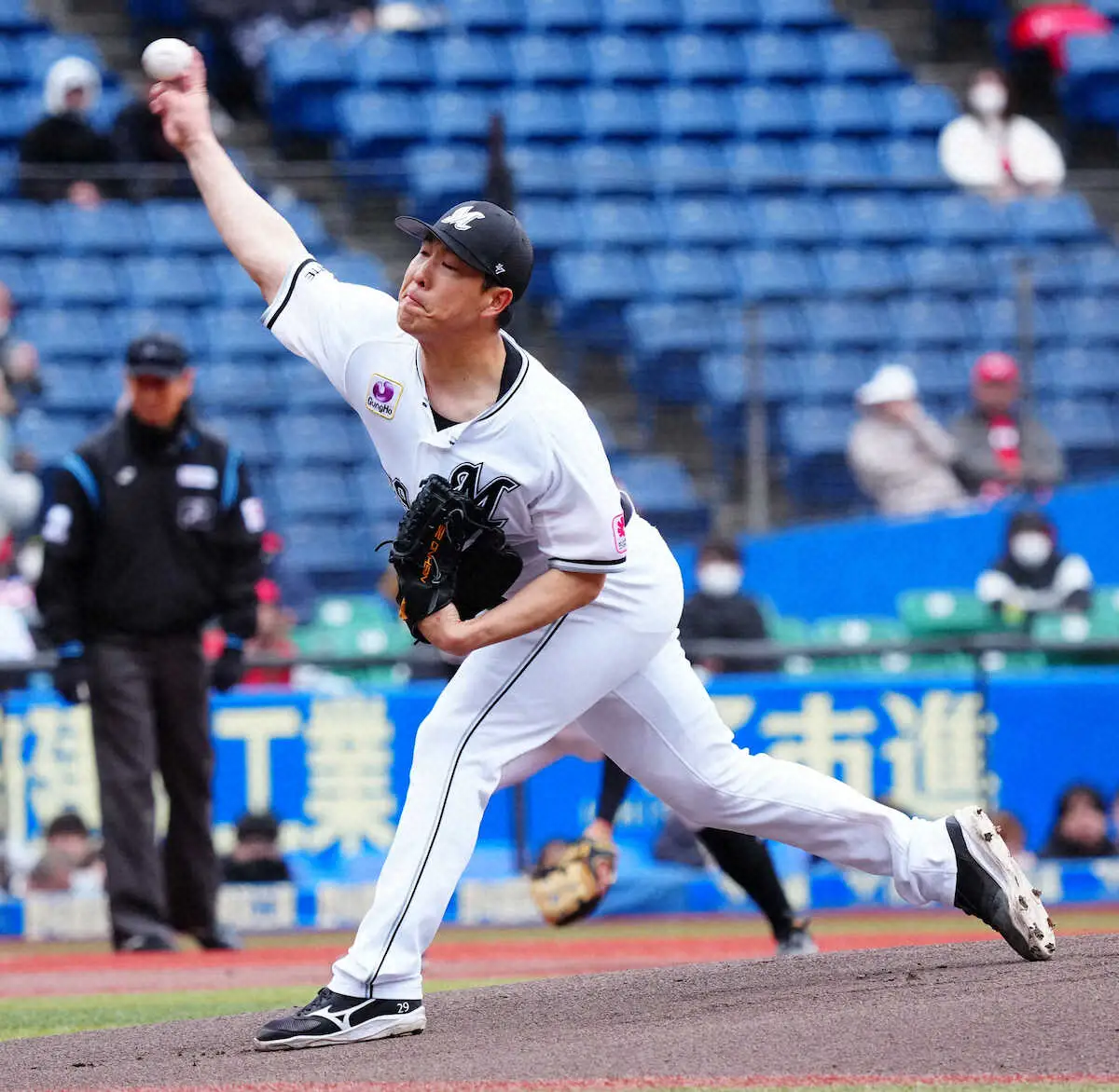 【画像・写真】ロッテ・西野&田中晴が“師弟”零封リレー　34歳誕生日の西野「負けないように頑張りたい」