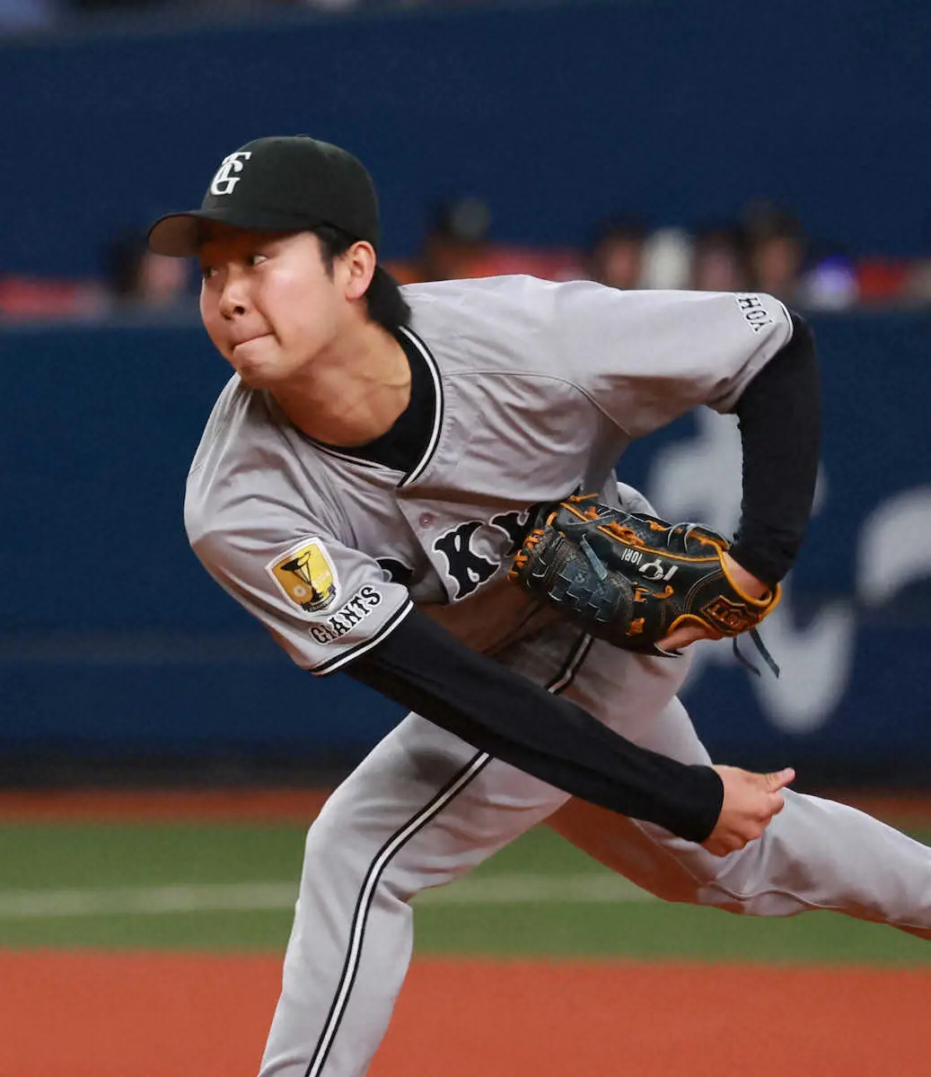 【画像・写真】巨人・山崎伊織　4回1安打無失点も反省「僕は打球を上げたらいけないピッチャー」