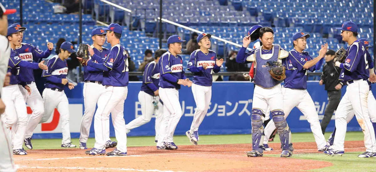 【画像・写真】Honda熊本が土壇場で逆転勝利　1番・山本「三振だけはしたくないと思っていた」