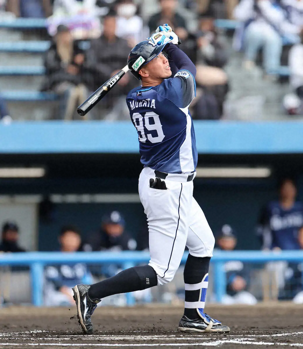 【画像・写真】西武　2試合連続で4番の2年目・村田怜音が2試合連続の先制打！　「初球に大振り。コンパクトな意識に」