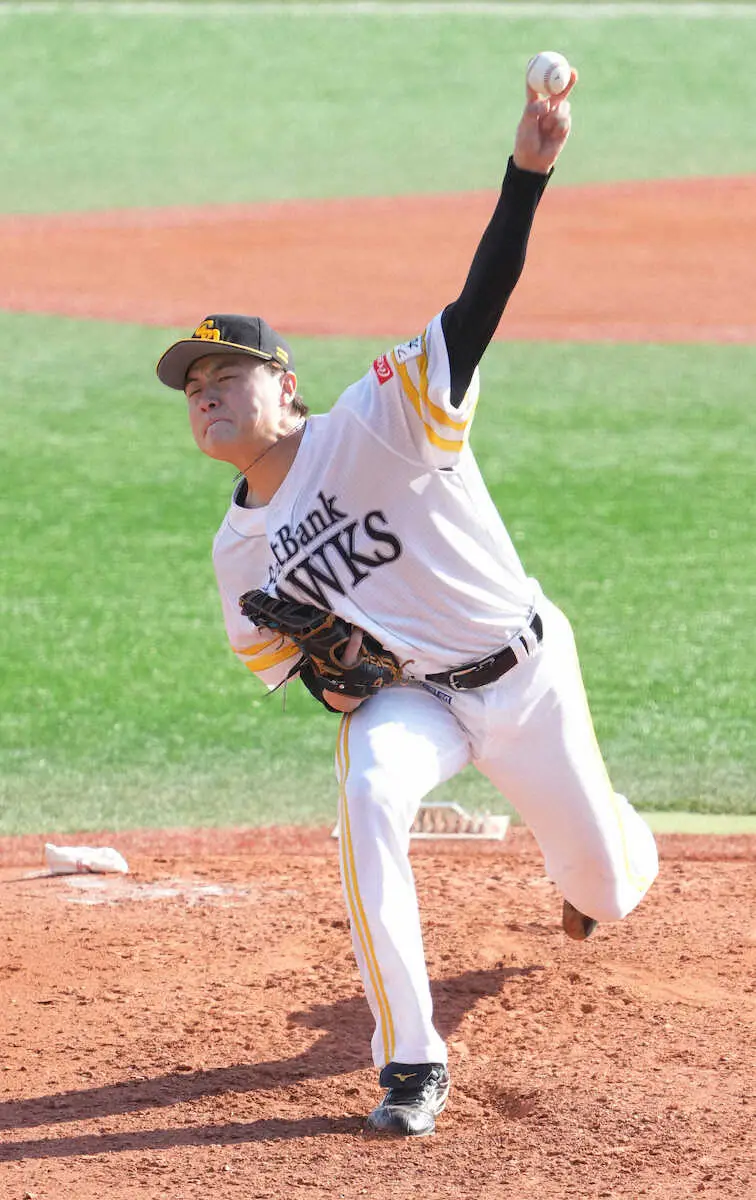 【画像・写真】ソフトバンク・前田純　6回零封で今春実戦15イニング無失点　開幕ローテへ小久保監督「いいものはいい」