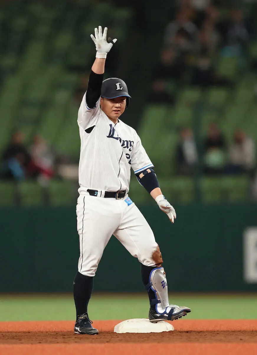 【画像・写真】西武　古賀悠斗が阪神戦で適時打含む2安打　西口監督は「怖いぐらいに調子がいい。心配」と笑顔